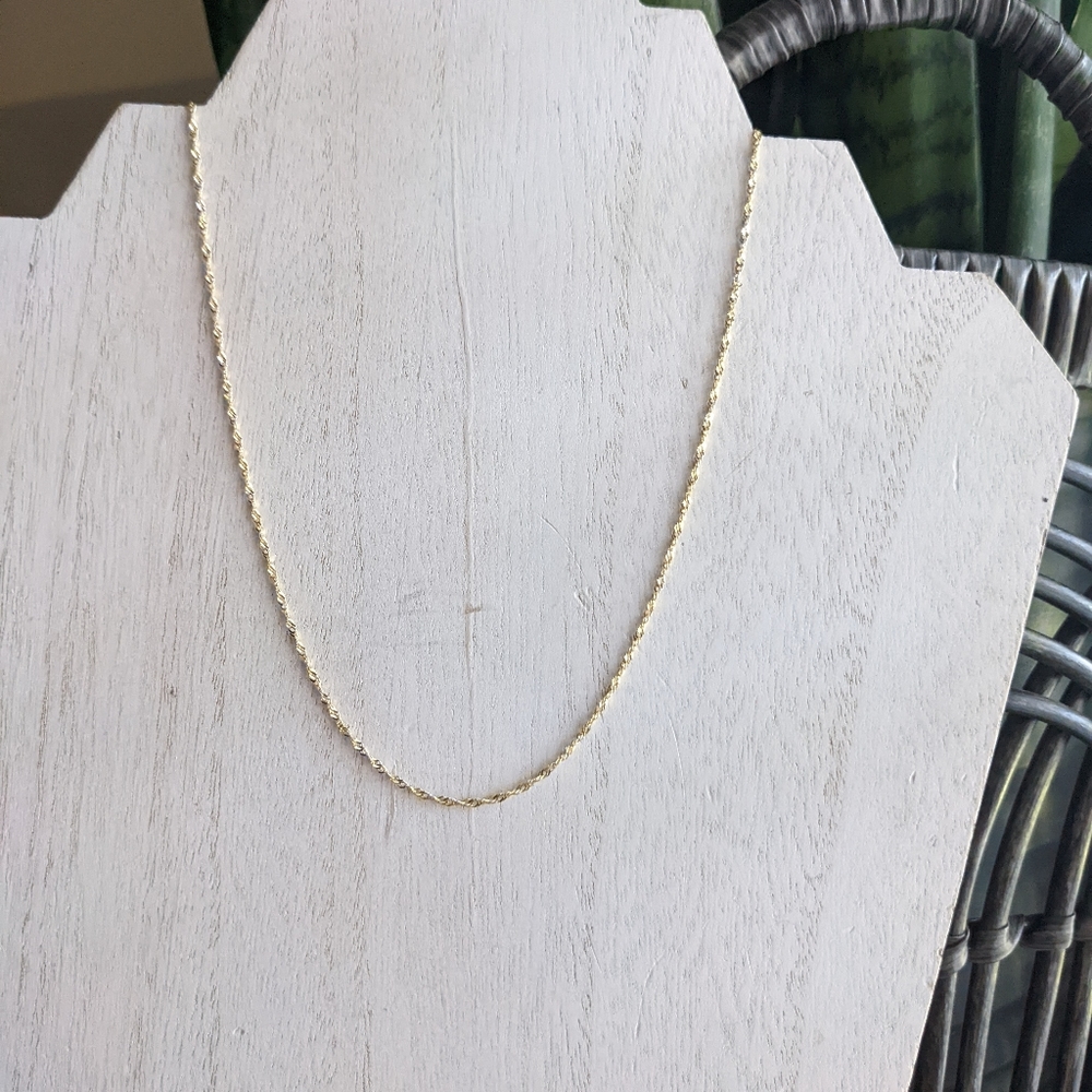 10K Solid Gold Singapore Chain Necklace "Weavers of Connection" necklace - Picture 7 of 17